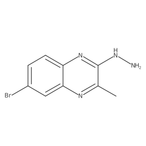 (6-Bromo-3-methylquinoxalin-2-yl)hydrazine Structure