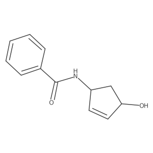 N-(4-Hydroxycyclopent-2-enyl)-benzamide结构式
