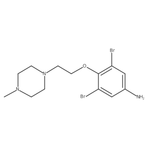 3,5-Dibromo-4-[2-(4-methyl-1-piperazinyl)ethoxy]benzenamine Structure