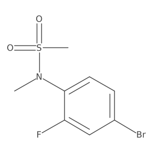 N-(4-bromo-2-fluorophenyl)-N-methylmethanesulfonamide Structure