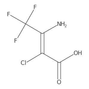 3-Amino-2-chloro-4,4,4-trifluoro-2-butenoic acid Structure
