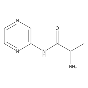 (S)-2-Amino-N-(pyrazin-2-yl)propanamide Structure