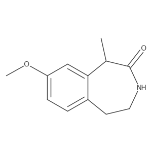 8-Methoxy-1-methyl-1,3,4,5-tetrahydro-benzo[d]azepin-2-one结构式