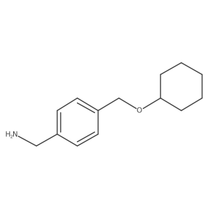 (4-((Cyclohexyloxy)methyl)phenyl)methanamine结构式