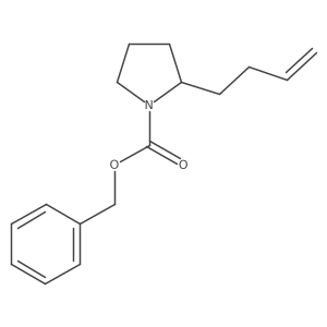Benzyl 2-(but-3-en-1-yl)pyrrolidine-1-carboxylate结构式