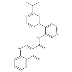 n-[2-(3-Isopropylphenyl)phenyl]-4-oxo-1h-quinoline-3-carboxamide Structure