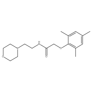 N-[2-(morpholin-4-yl)ethyl]-2-(2,4,6-trimethylphenoxy)acetamide结构式