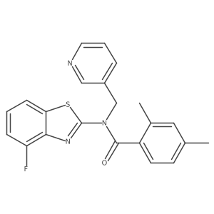 N-(4-fluorobenzo[d]thiazol-2-yl)-2,4-dimethyl-N-(pyridin-3-ylmethyl)benzamide Structure