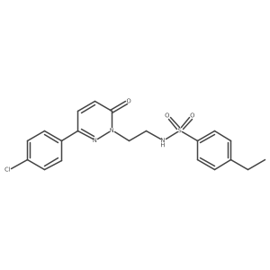N-(2-(3-(4-chlorophenyl)-6-oxopyridazin-1(6H)-yl)ethyl)-4-ethylbenzenesulfonamide Structure