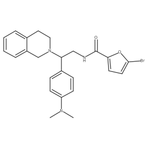 5-bromo-N-(2-(3,4-dihydroisoquinolin-2(1H)-yl)-2-(4-(dimethylamino)phenyl)ethyl)furan-2-carboxamide结构式