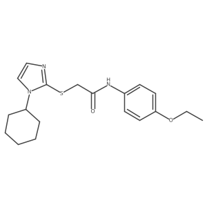 2-((1-cyclohexyl-1H-imidazol-2-yl)thio)-N-(4-ethoxyphenyl)acetamide Structure
