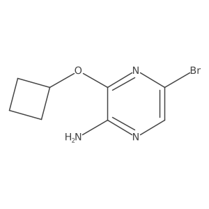 5-Bromo-3-cyclobutoxypyrazin-2-amine Structure