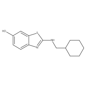 2-(Cyclohexylmethylamino)benzo[d]thiazol-6-ol结构式