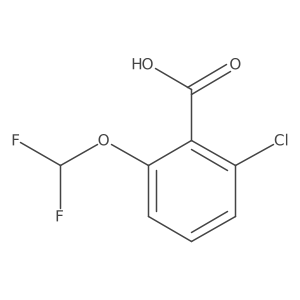 Benzoic acid, 2-chloro-6-(difluoromethoxy)- Structure