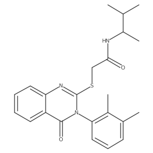 2-[[3-(2,3-Dimethylphenyl)-3,4-dihydro-4-oxo-2-quinazolinyl]thio]-N-(1,2-dimethylpropyl)acetamide Structure
