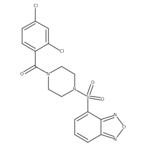 [4-(2,1,3-Benzoxadiazol-4-ylsulfonyl)piperazin-1-yl](2,4-dichlorophenyl)methanone Structure