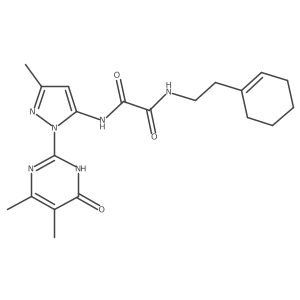 N1-(2-(cyclohex-1-en-1-yl)ethyl)-N2-(1-(4,5-dimethyl-6-oxo-1,6-dihydropyrimidin-2-yl)-3-methyl-1H-pyrazol-5-yl)oxalamide Structure