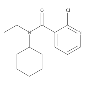 2-Chloro-N-cyclohexyl-N-ethylnicotinamide Structure