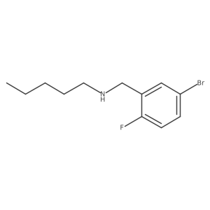 [(5-Bromo-2-fluorophenyl)methyl](pentyl)amine Structure