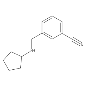3-[(Cyclopentylamino)methyl]benzonitrile结构式