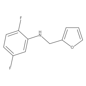 2,5-difluoro-N-(furan-2-ylmethyl)aniline结构式
