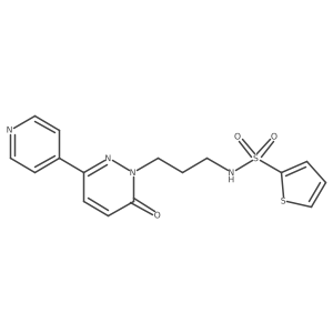 N-(3-(6-oxo-3-(pyridin-4-yl)pyridazin-1(6H)-yl)propyl)thiophene-2-sulfonamide Structure