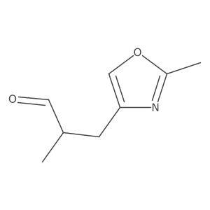2-Methyl-3-(2-methyloxazol-4-yl)propanal Structure