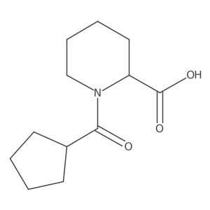 1-(Cyclopentylcarbonyl)piperidine-2-carboxylic acid Structure