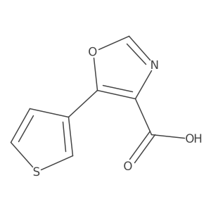 5-(Thiophen-3-yl)-1,3-oxazole-4-carboxylic acid Structure