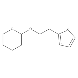 2-(2-Thiophen-2-ylethoxy)oxane Structure