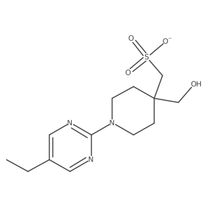 [1-(5-Ethylpyrimidin-2-yl)-4-(hydroxymethyl)piperidin-4-yl]methanesulfonate结构式