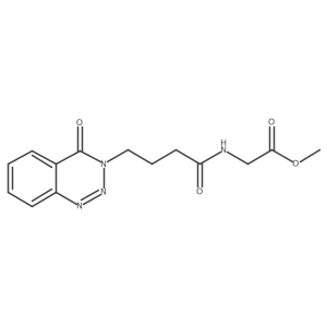 methyl 2-({4-[4-oxo-1,2,3-benzotriazin-3(4H)-yl]butanoyl}amino)acetate Structure
