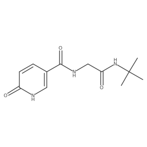 3-Pyridinecarboxamide, N-[2-[(1,1-dimethylethyl)amino]-2-oxoethyl]-1,6-dihydro-6-oxo-结构式