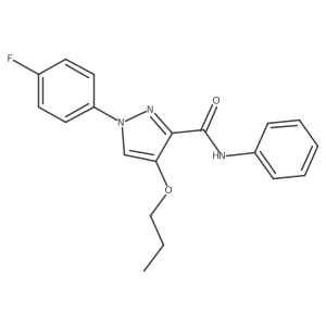 1-(4-fluorophenyl)-N-phenyl-4-propoxy-1H-pyrazole-3-carboxamide Structure