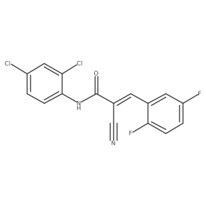 (E)-2-cyano-N-(2,4-dichlorophenyl)-3-(2,5-difluorophenyl)prop-2-enamide Structure
