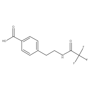4-[2-(Trifluoroacetamido)ethyl]benzoic acid结构式