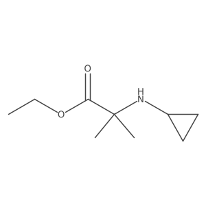 Ethyl 2-(cyclopropylamino)-2-methylpropanoate Structure