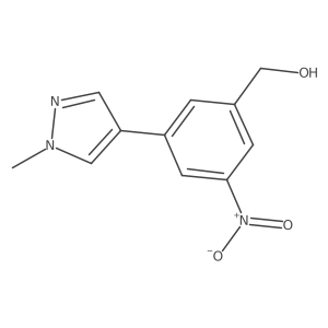 (3-(1-methyl-1H-pyrazol-4-yl)-5-nitrophenyl)methanol结构式
