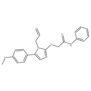 2-((1-allyl-5-(4-methoxyphenyl)-1H-imidazol-2-yl)thio)-N-phenylacetamide Structure