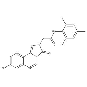 2-(8-chloro-3-oxo-[1,2,4]triazolo[4,3-c]quinazolin-2(3H)-yl)-N-mesitylacetamide结构式