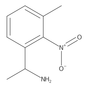 (1S)-1-(3-methyl-2-nitrophenyl)ethan-1-amine结构式