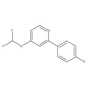 4-(Difluoromethoxy)-2-(4-fluorophenyl)pyridine Structure