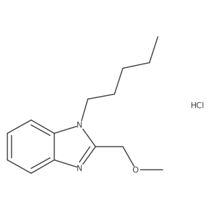 2-(methoxymethyl)-1-pentyl-1H-benzo[d]imidazole hydrochloride Structure