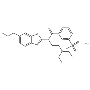 N-(2-(diethylamino)ethyl)-N-(6-ethoxybenzo[d]thiazol-2-yl)-3-(methylsulfonyl)benzamide hydrochloride Structure