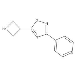 4-[5-(Azetidin-3-yl)-1,2,4-oxadiazol-3-yl]pyridine Structure