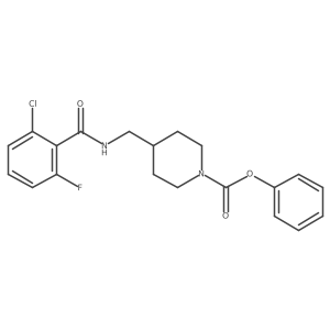 Phenyl 4-((2-chloro-6-fluorobenzamido)methyl)piperidine-1-carboxylate Structure