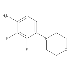 2,3-Difluoro-4-morpholin-4-ylaniline结构式