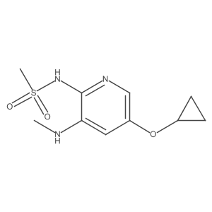 N-(5-Cyclopropoxy-3-(methylamino)pyridin-2-YL)methanesulfonamide Structure