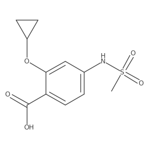 2-Cyclopropoxy-4-(methylsulfonamido)benzoic acid Structure