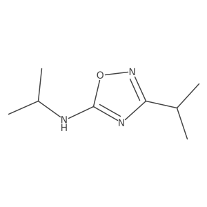N,3-bis(propan-2-yl)-1,2,4-oxadiazol-5-amine结构式